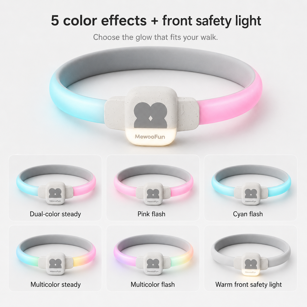 Collar LED Moonlight de Visibilidad para Perros
