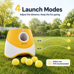Automatic Dog Ball Launcher with 5 ETPU Balls