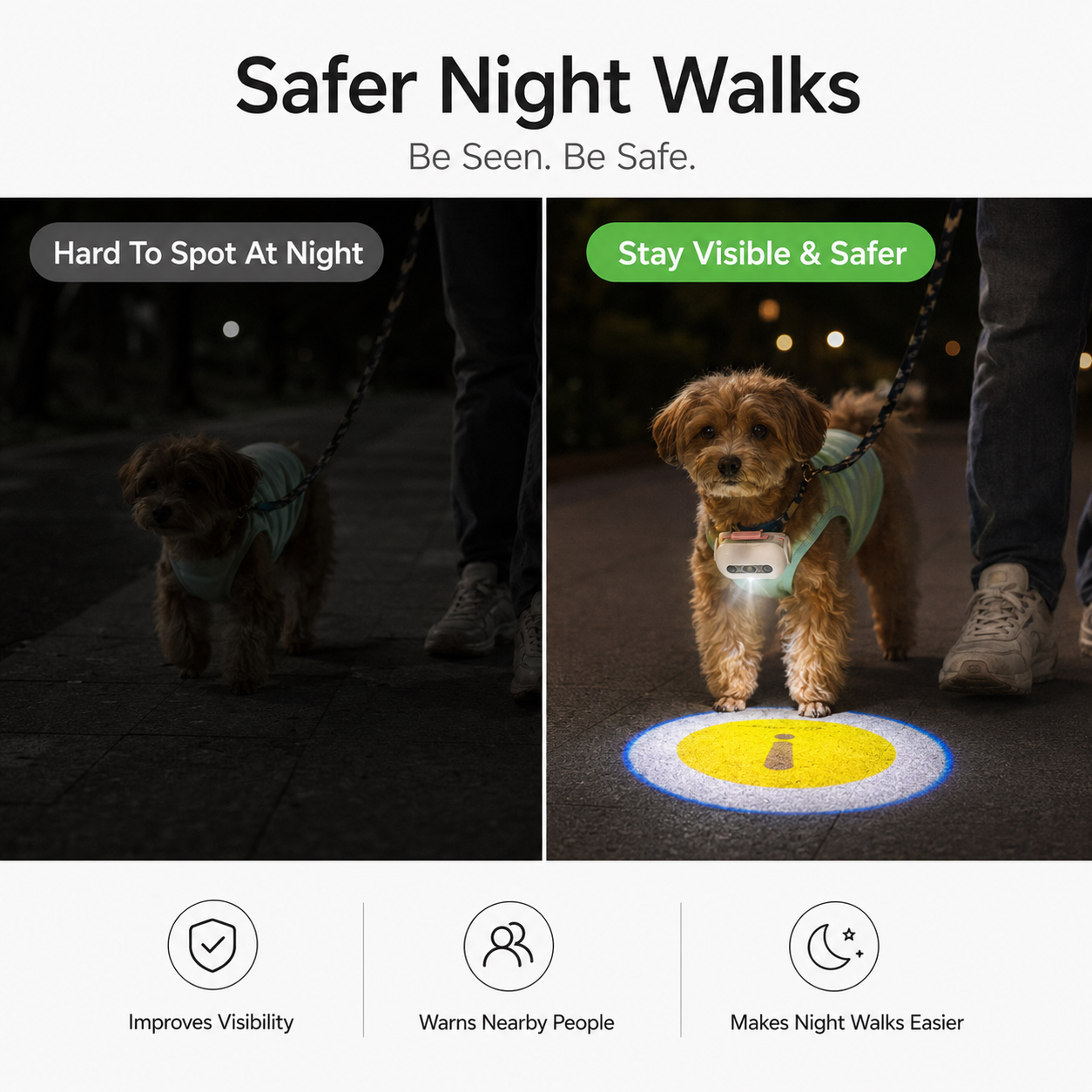 GlowPaw Night Walk Projector