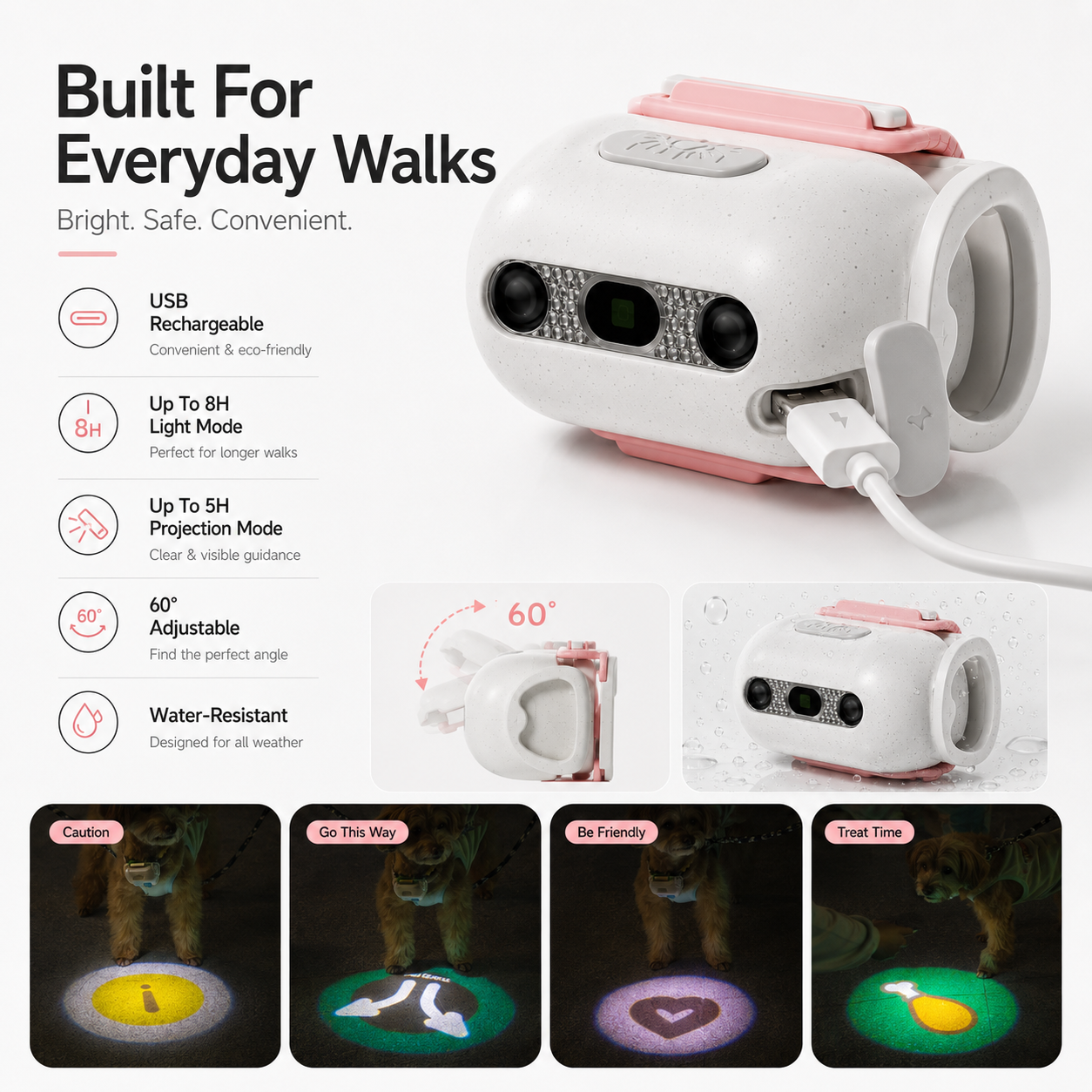 GlowPaw Night Walk Projector